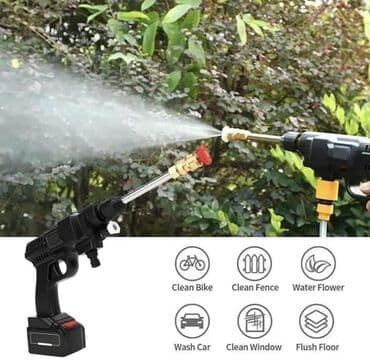 imt freza 506: Aku pištolj za pranje čišcenje i tuširanje sa dve baterije 48V — 4