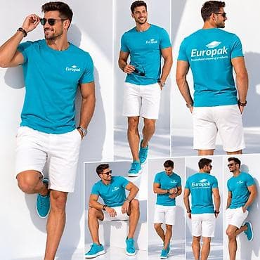 mantil xl: Tri muške majice, bela Vel M, plava vel L, crna vel XL — 2