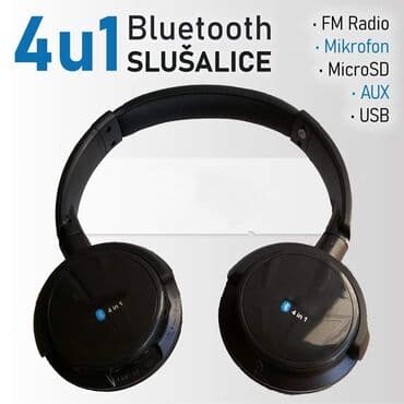 CENA: 1490 RSD Wireless bluetooth slušalice 4u1 Slušalice su