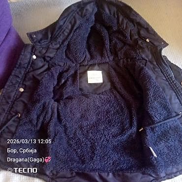 SIM kartice: Dečija zimska jakna sa kapuljačom, tamnoplava. - Topla postava od — 2