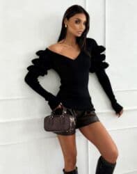 Sweatpants sets: Prelepi džemperčići sa karnerima Opis: - Elegantni ženski džemperi — 7