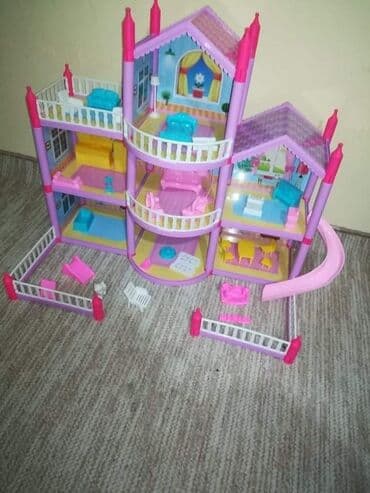 velike lutke: 2700 Trospratna Vila za lutke Potpuno opremljena kuća snova — 4