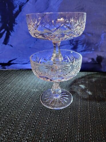 case za zestoko pice: Case nove za dvoje,kristal,rucni rad za zestoko pice iz 70ih. Case — 3
