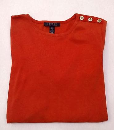 bluze za punije: Ženska pamučna bluza Ralph Lauren velicina M Prekrasna jednobojna — 5