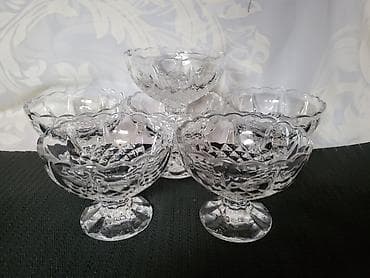 poklon za kuma: Case za sladoled,poslastice kristal Zajecar iz 70ih.god. Case — 5