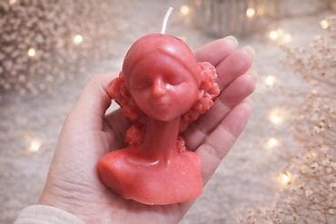 doxa stari satovi: Ručna sveća u obliku ženske biste - Unikatna dekorativna sveća sa — 1