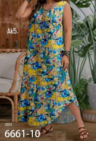 haljine dugih rukava svecane: 3XL (EU 46), color - Multicolored, Oversize, Without sleeves — 5