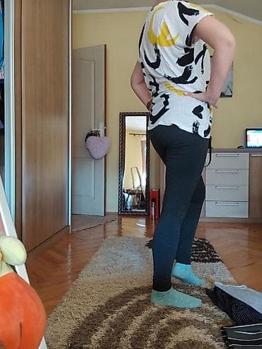 prsluk s: Ženska majica kratkih rukava – Calliope - Boja: bela osnova sa — 2
