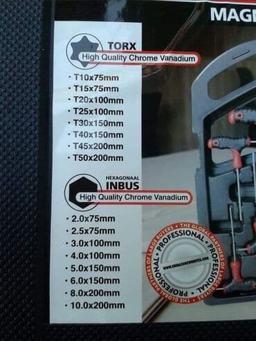 toreks kljucevi cena: Set torex i imbusa-profi-16komada model 3300din set torex i — 4