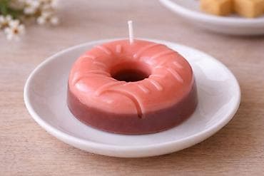 svece za vencanje: Dekorativne sveće u obliku mini krofni - Ručno rađene, realističnog — 4