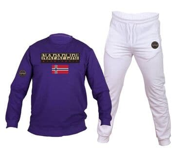 new yorker majce: Set, L (EU 52), Lacoste, color - Purple, Cotton — 18