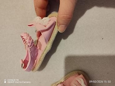 boho stil boho haljine prodaja: Bebi sandale – roze - Model: letnje bebine sandalice sa otvorenim — 3