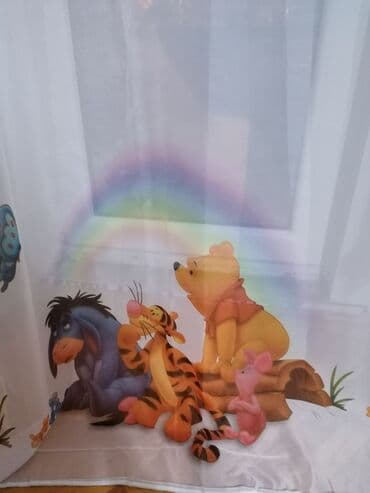 Figure: Zavesa dečija 1290 din metar, Širina i dužina po želji. Ušivena traka — 2