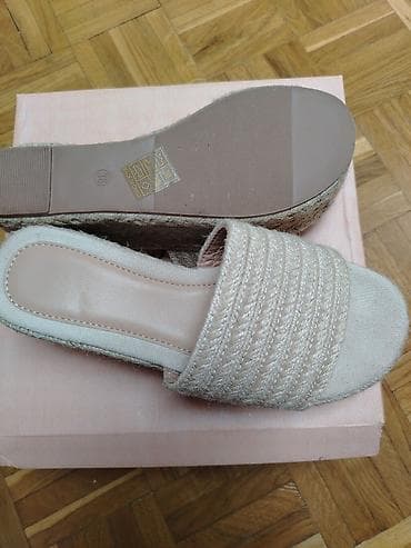 zenske patike sa platformom cena: Ženske platforme/klompe na đon od jute - Model: letnje papuče sa — 3