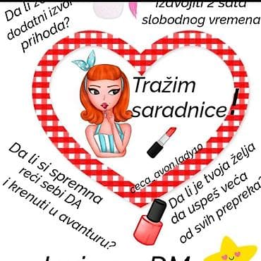 Hitno potrebni saradnici za avon kozmetiku odlozeno placanje