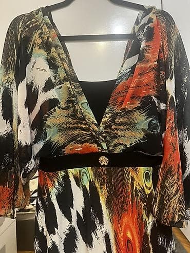 roberto cavalli skirts: Roberto Cavalli haljina s upečatljivim šarama inspirisanim paunovim — 1
