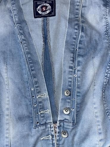 pepco prsluci: Ženska teksas jakna/blejzer – NESSAL Jeans, veličina XL - Svetloplava — 4