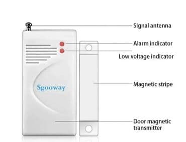 polovne sivace masine novi pazar: Bezicni MAGNETNI SENZOR magnet senzor 990 din Za montažu na vrata — 3