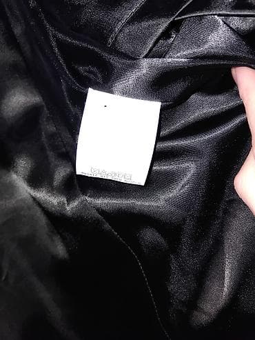 Sakoi: Crni dugi kaput sa postavom-nov bez etikete - Kroj: dugi, ravan kroj — 4