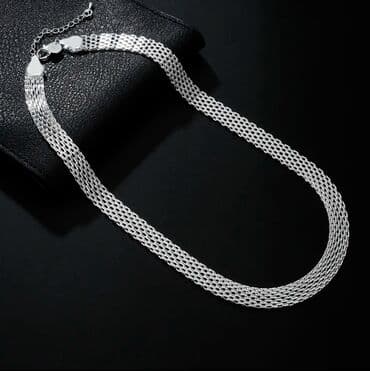 Bracelets: Set: Bracelet, Necklace, Material: Silver — 3