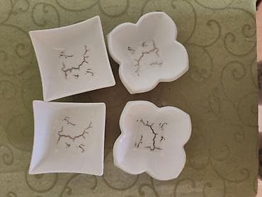 Set od 4 male porcelanske posudice za sos/začine - Materijal