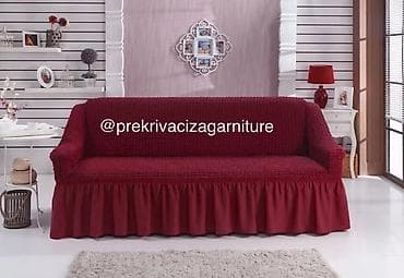 ikea prekrivaci za decu: Elastična navlaka za trosed sa volanom - Dizajn: štepana tekstura sa — 5