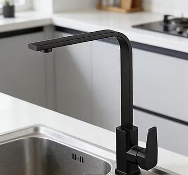 peć na plin: Crna Kuhinjska Slavina Visoka 41 cm – Mat Crna Novo, nekorišćeno ✅ — 2