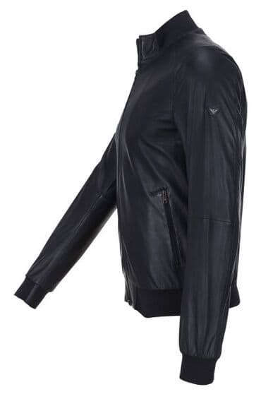jednodelne pidzame h: Armani Jeans-Muska kozna Slim Fit jakna-Odlicnau S, M. l velicinama — 2