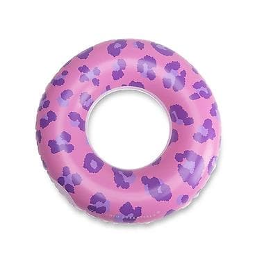 Swim Essentials šlauf 90 cm – roze sa ljubičastim leopard printom -