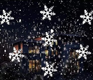 laserski projektor novogodisnjih motiva: Novogodišnji projektor - Bele snežne pahulje Cena :2600 din LED Laser — 4