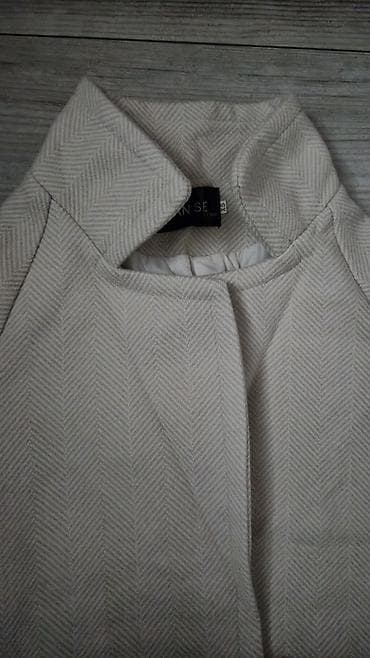 jakne za niske temperature: Lansei ženski kaput, boja svetli bež. Klasičan dvoredni model sa — 2