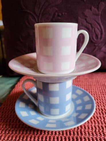soljice za espresso lavazza: Soljice nove za dvoje Maison Strauss Porcelan. Obe u ceni. Tacne — 3