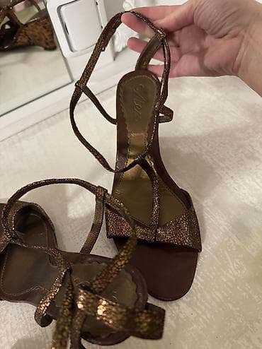 bershka sandale: Bas udobne.Tigrast djon — 4