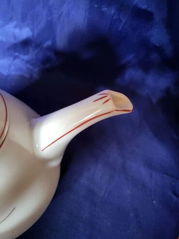 porcelanske solje za caj: Bokal nov porcelanski,rucno oslikan 70te. Stari bugarski pun — 5