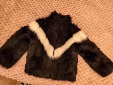 stradivarius sivi kaput: M (EU 38), With lining, Faux fur, color - Black — 7