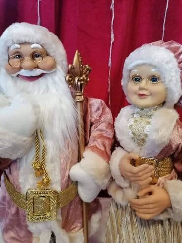 muzicki deda mraz: Deda-mraz 63cm - 4200din Baba-mrazica 60cm-4000din Muzicki deda-mraz — 9