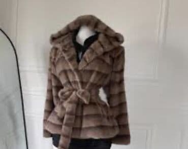 kratke bunde od pravog krzna cena: One size, Sa postavom, Veštačko krzno, bоја - Braon — 2