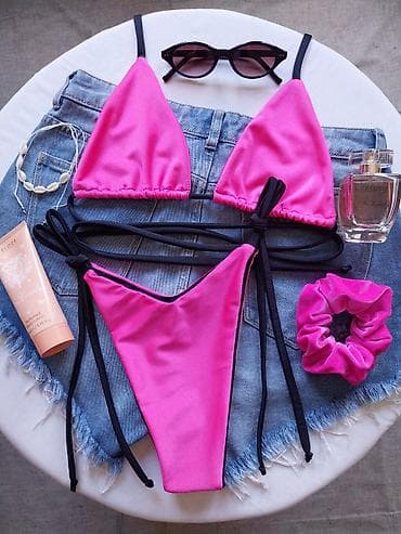 kupaci kostimi duga novi sad: Ženski bikini kupaći kostim – dvodelni - Boja: fuksija (jarko roze) — 1