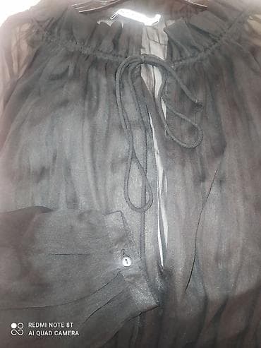 ugg cizmi: NA-KD crna haljina od šifona, veličina 40. - Kroj: mini dužina sa — 3