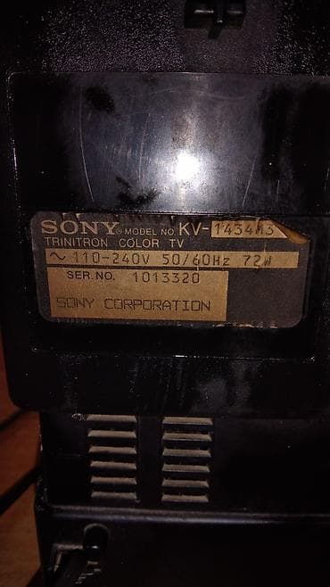 polovni televizori krusevac: CRT Sony Trinitron kolor TV, model KV-1434M3 (14"). - Trisistemski — 4
