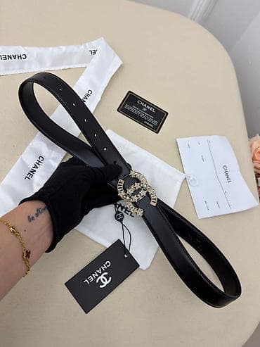 kaisevi za noge: Chanel ženski kožni kaiš - Materijal: glatka prirodna koža - Poreklo — 6