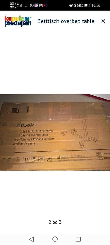 Glucometers: BettTisch – pokretni sto za preko kreveta (Overbed Table) - Praktičan — 2