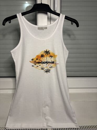 tommy hilfinger majice: S (EU 36), Pamuk, Sa ilustracijom, bоја - Bela — 2