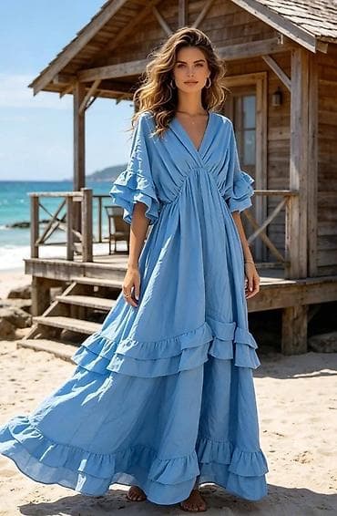 minic odeca: ✅Boho maxi haljina sa volanima
✅3000 din
✅S M L — 5