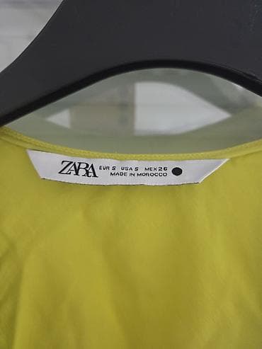 paket m: ZARA haljina bez rukava u jarkoj limun/žutoj boji. Model sa širim — 2