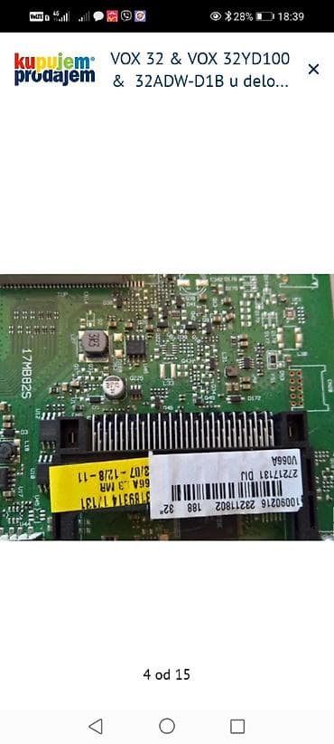daljinski za tv sharp aquos: VOX 32” televizori – delovi Dostupni delovi za modele: - VOX 32YD100 — 4