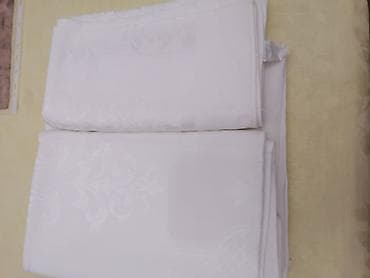 Beli damastni stolnjak - Materijal: damast (sjajna tkanina sa utkanim na lalafo.rs Beli damastni stolnjak - Materijal: damast (sjajna tkanina sa utkanim