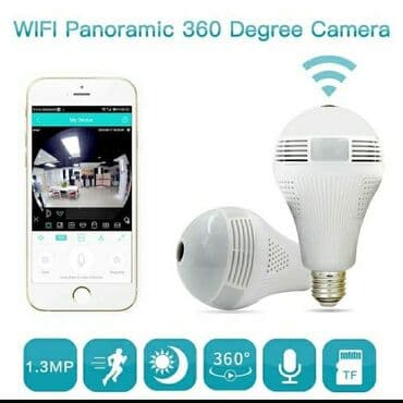 Kamera sijalica 360 stepeni, NEMA MRTVOG UGLA. Orginalno fabricko