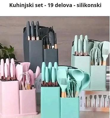 Kuhinjski setovi: Kuhinjski set – 19 delova, silikonski Praktičan i kompletan set — 2