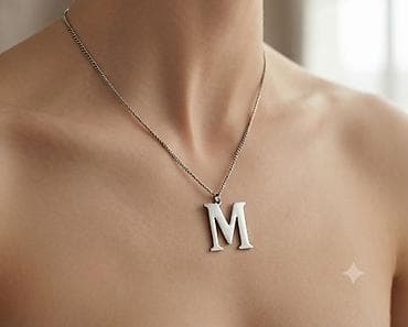 Personalizovana ogrlica sa slovom “M” - Elegantna ogrlica sa